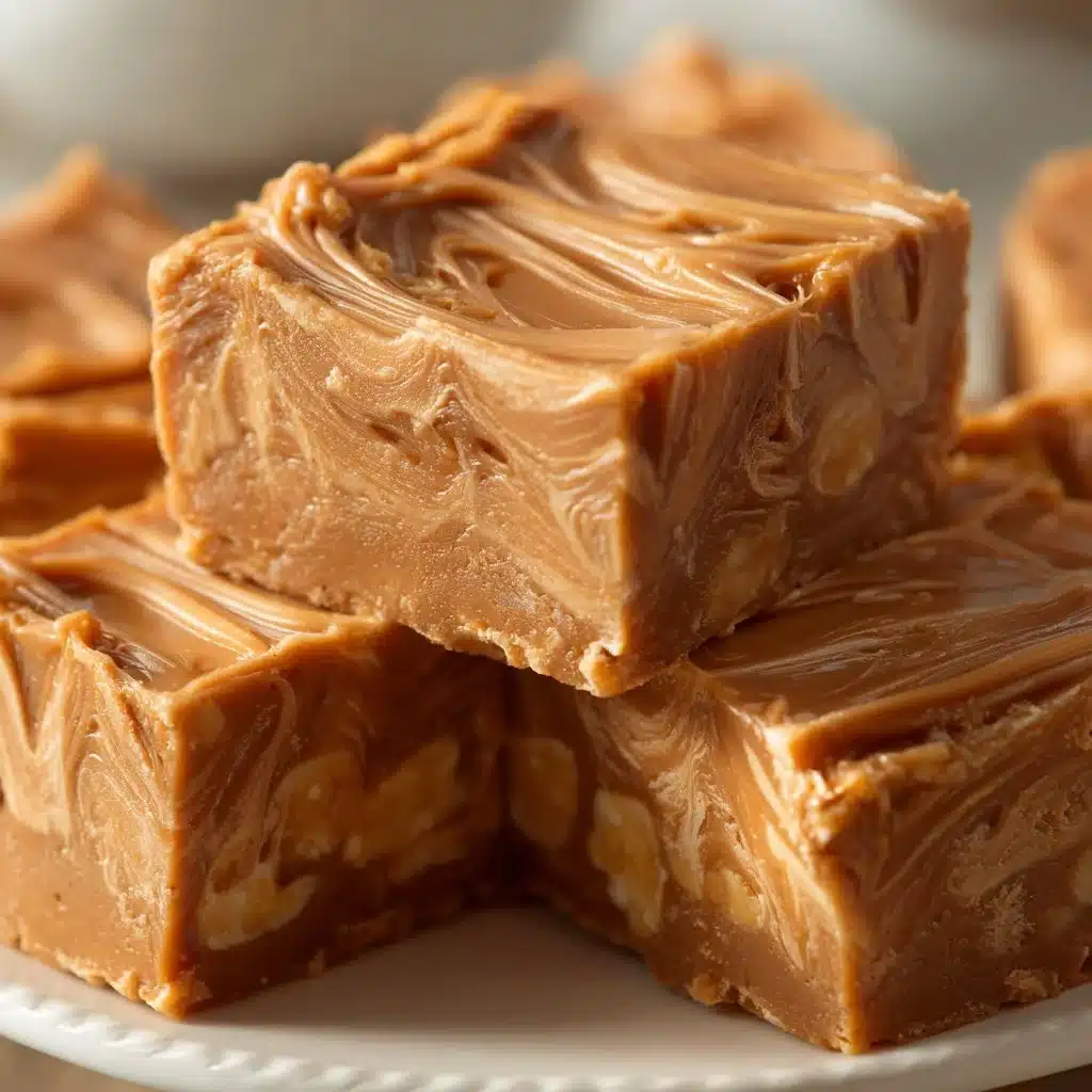 Delicious Fantasy Fudge Marshmallow Cream topped with chocolate and nuts