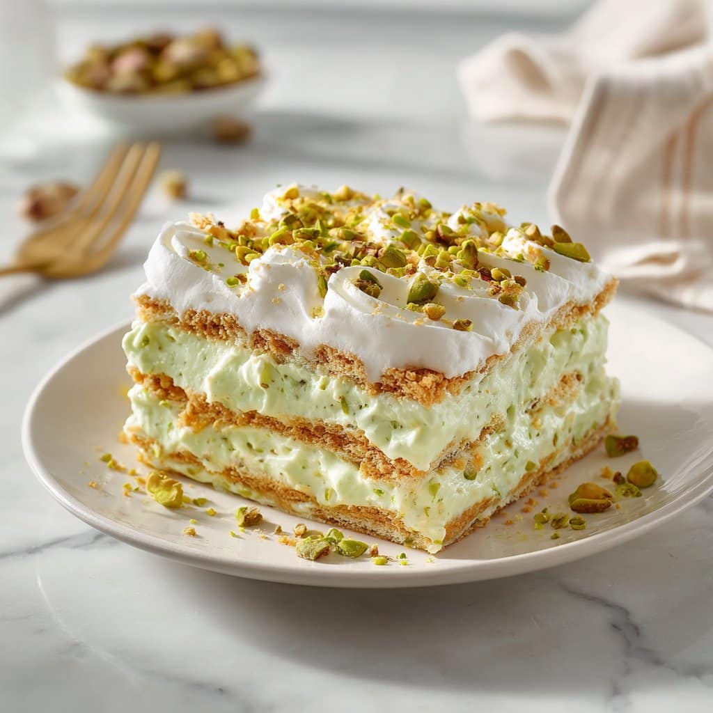 Easy No Bake Pistachio Icebox Cake Recipe 4 Easy No Bake Pistachio Icebox Cake