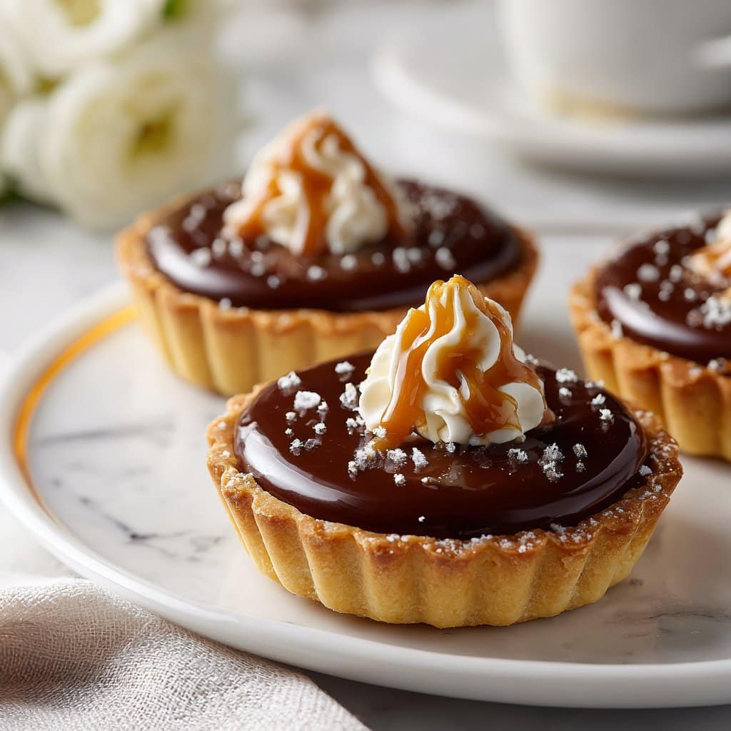Ultimate Vanilla Caramel and Chocolate Tartlets 4 Ultimate Vanilla Caramel and Chocolate Tartlets