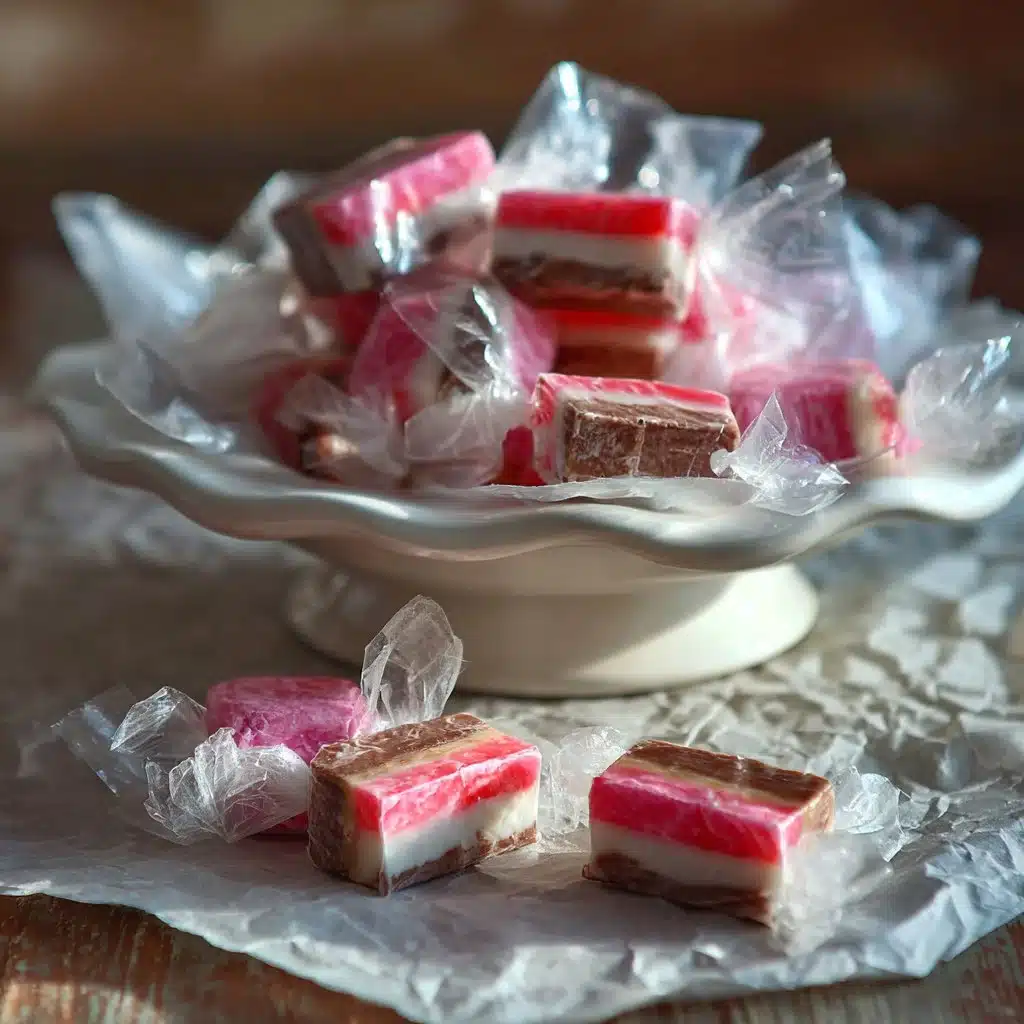 Delightful Neapolitan Coconut Bites: Sweet & Simple Treats 3 Neapolitan Coconut Bites: A delicious blend of coconut, chocolate, and strawberry flavors.