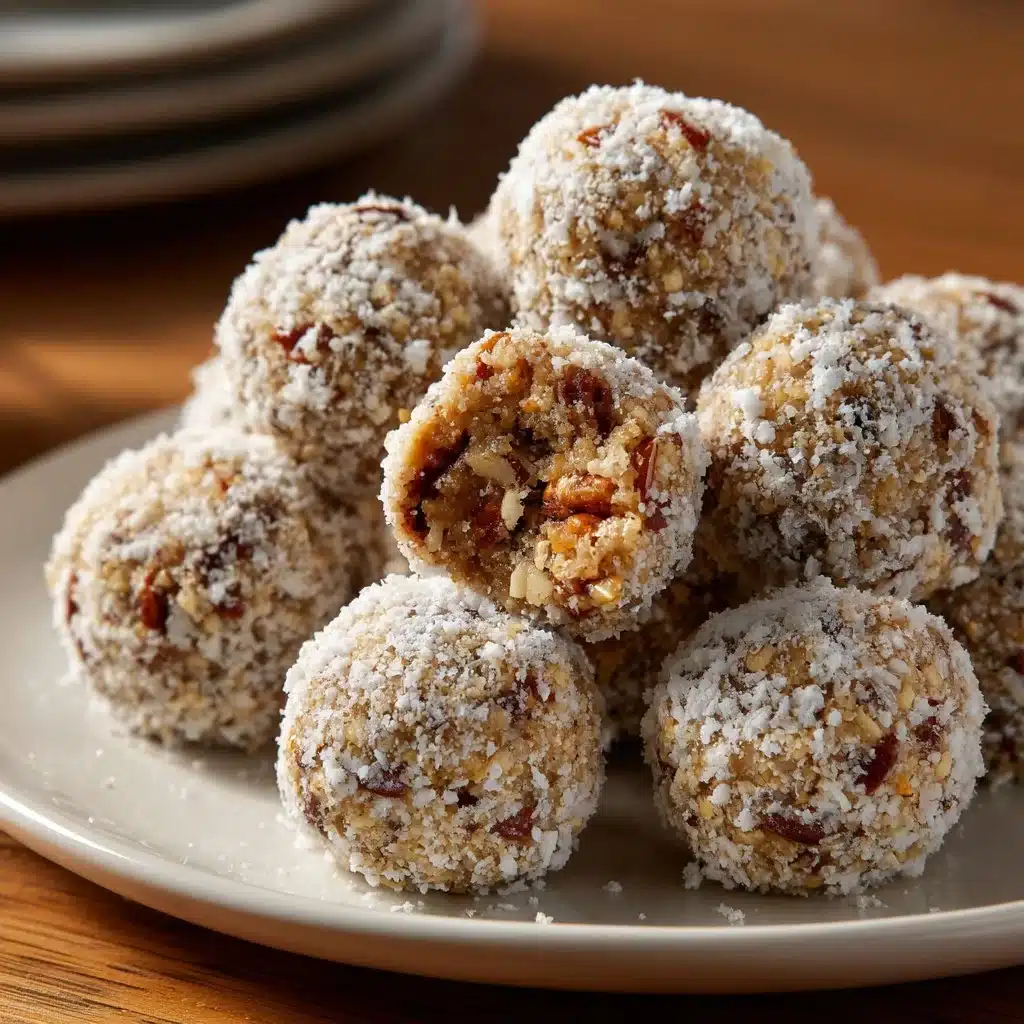 Delicious Pioneer Woman pecan pie balls on a decorative plate