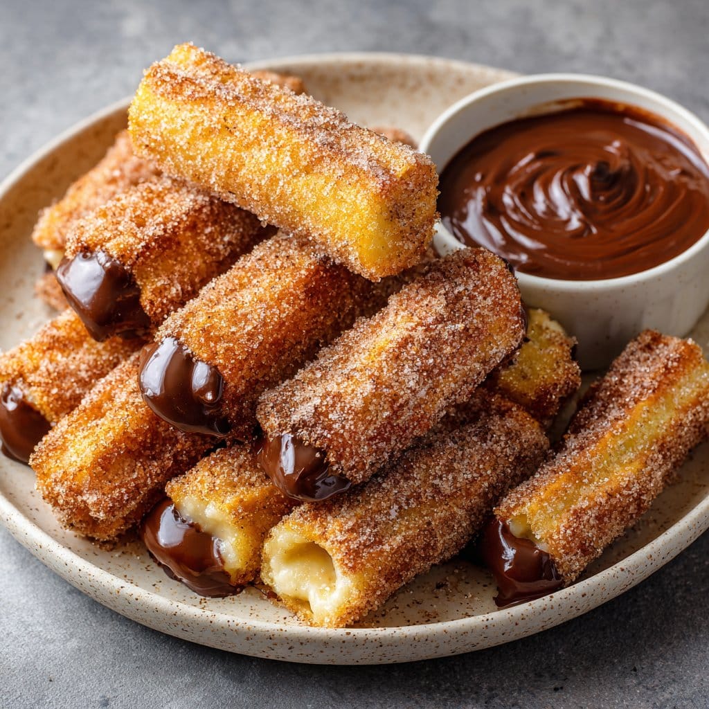 Homemade Churro Bites with Nutella