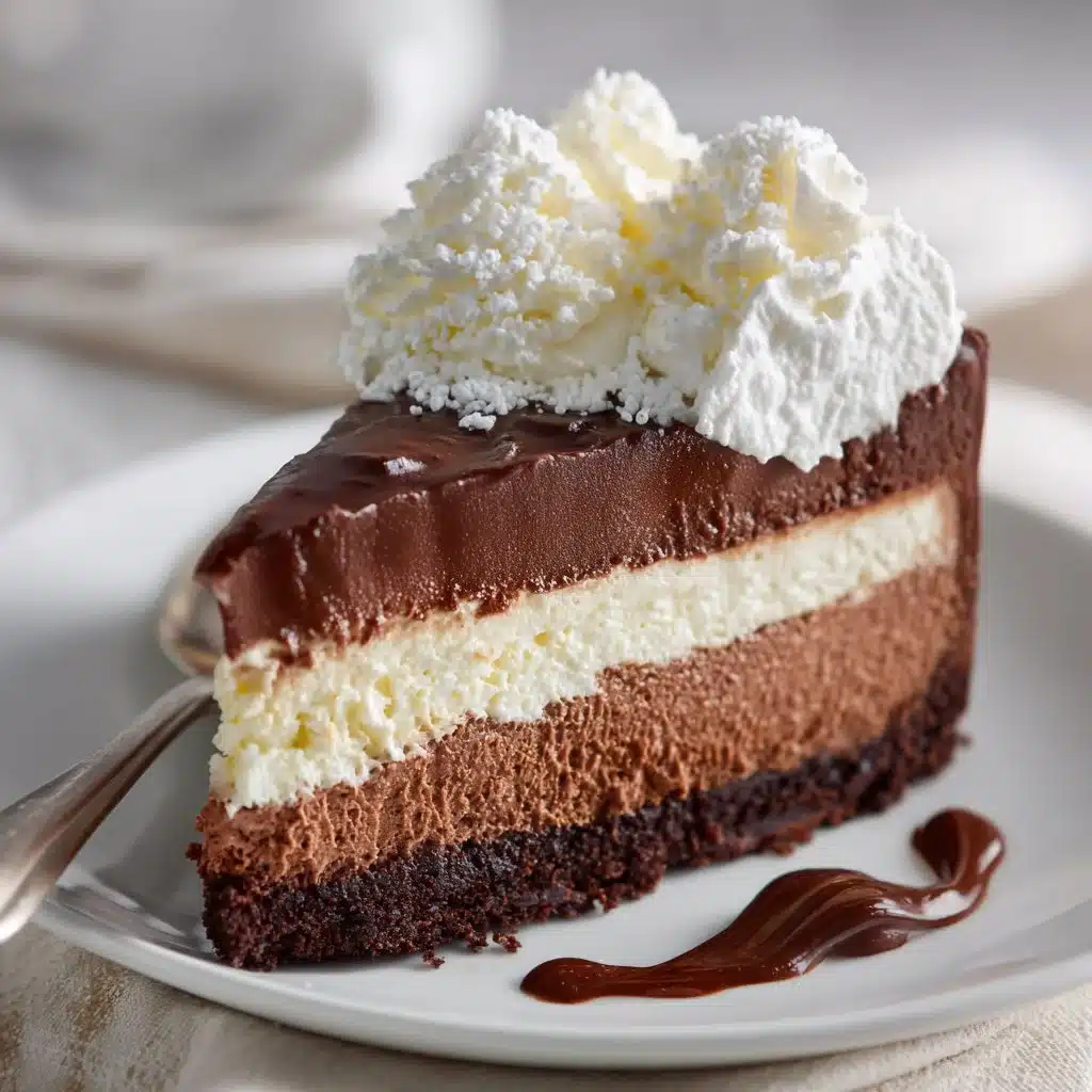 Delectable Triple Chocolate Mousse Cake Recipe for Your Sweet Tooth 3 Decadent Triple Chocolate Mousse Cake with layers of rich chocolate mousse