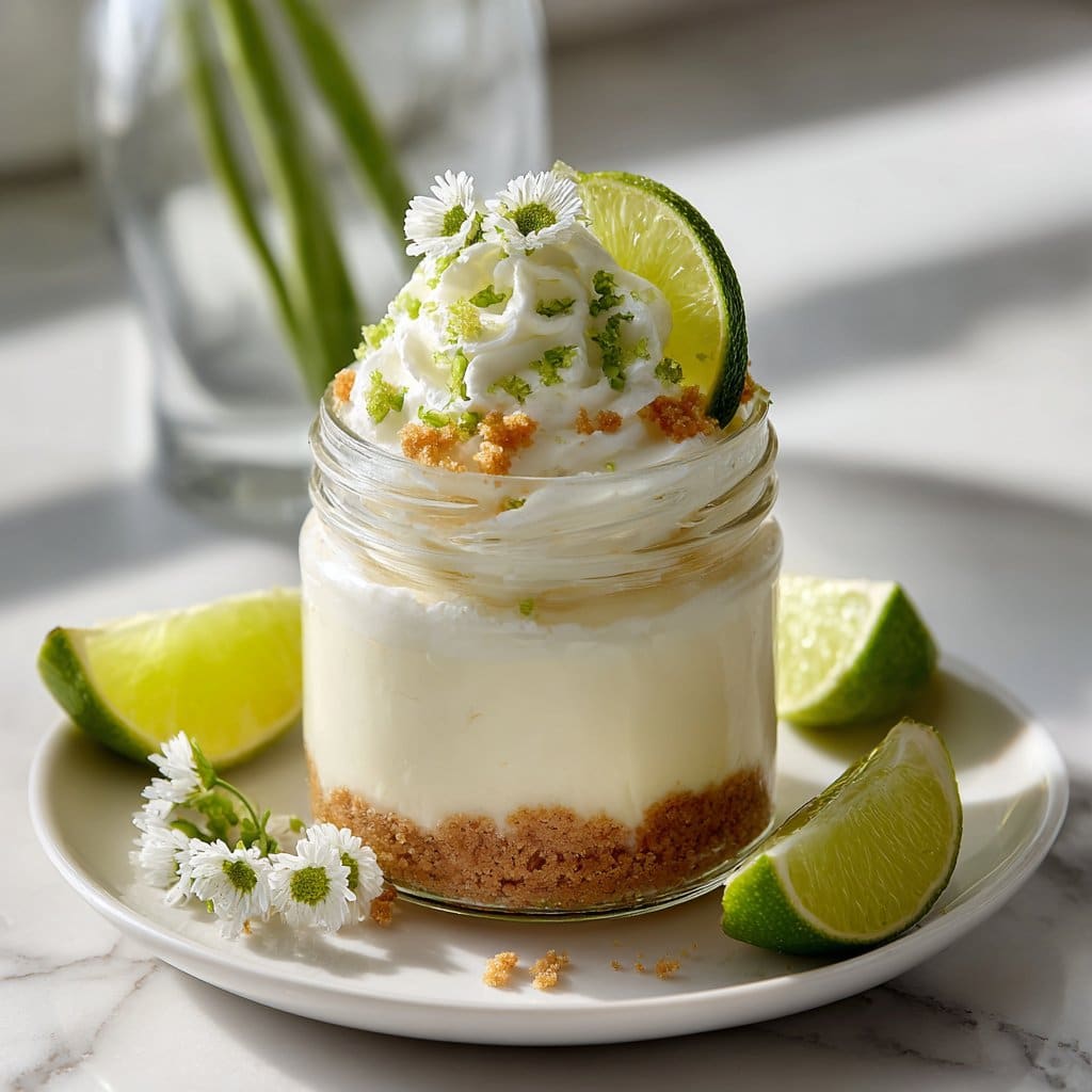 Key Lime Pie Mason Jar Desserts (no bake)