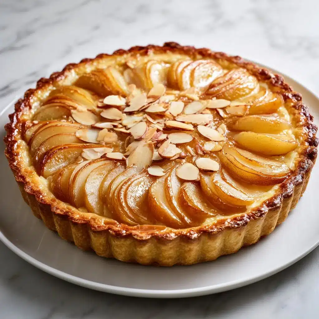 Almond Cream Frangipane Tart with Pears