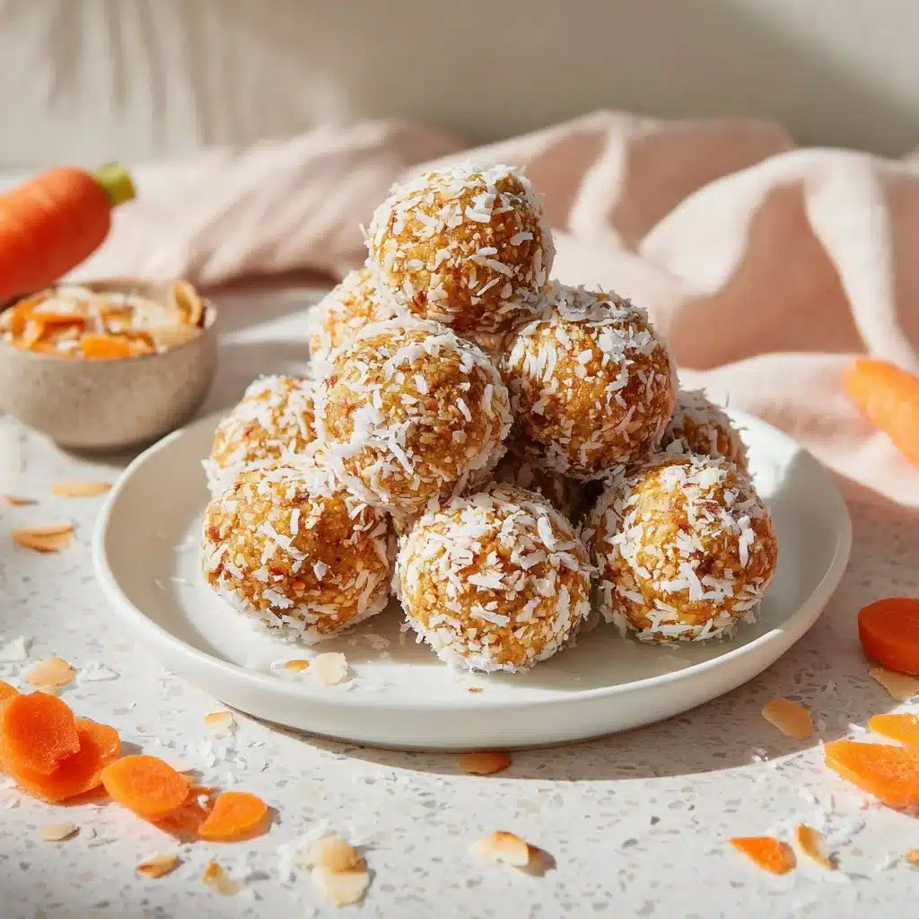 Healthy Carrot Cake Energy Balls loaded with nutritious ingredients