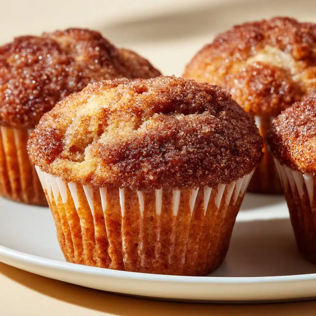 Delicious cinnamon applesauce muffins fresh out of the oven