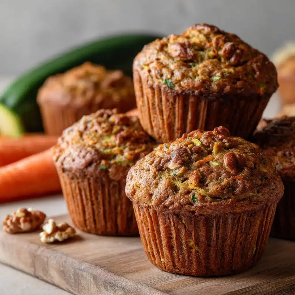 Fluffy Whole Wheat Carrot Zucchini Muffins You'll Love!