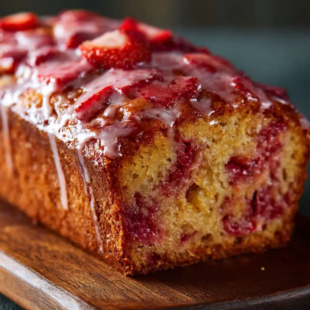Glazed Strawberry Bread