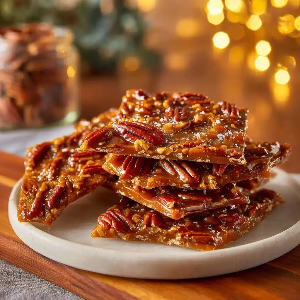 Delicious Pecan Pie Bark with chocolate and pecans