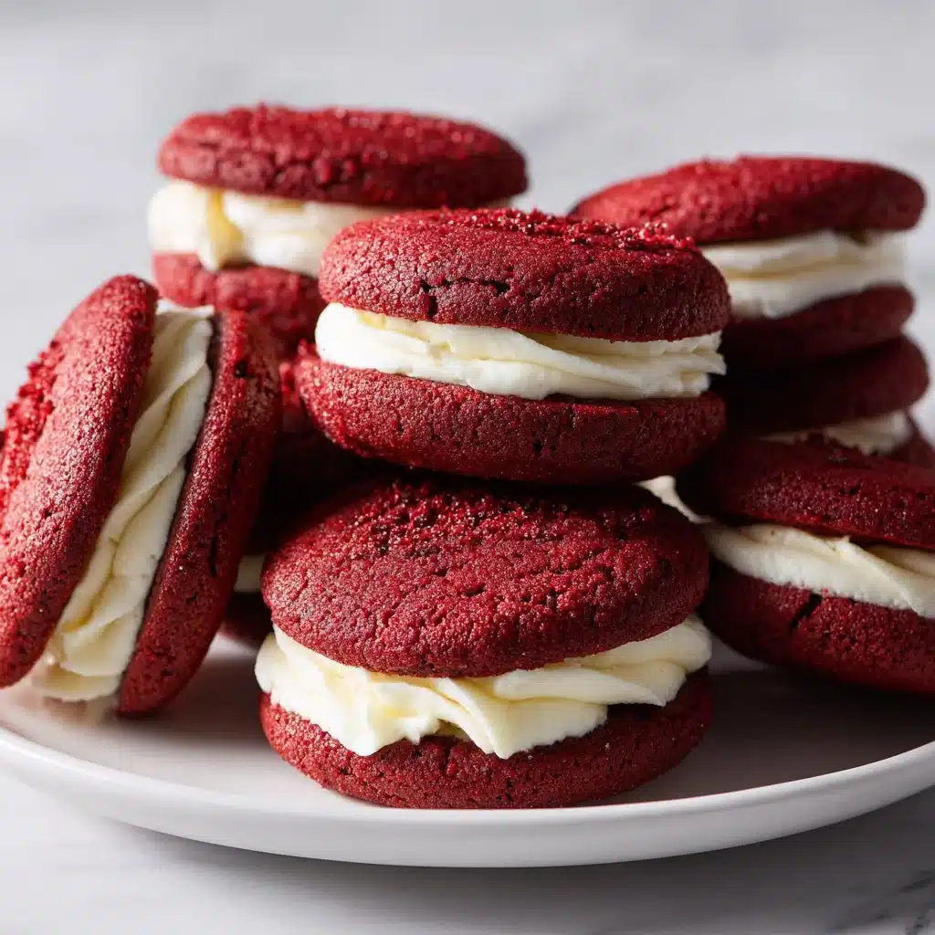 Red Velvet Sandwich Cookies