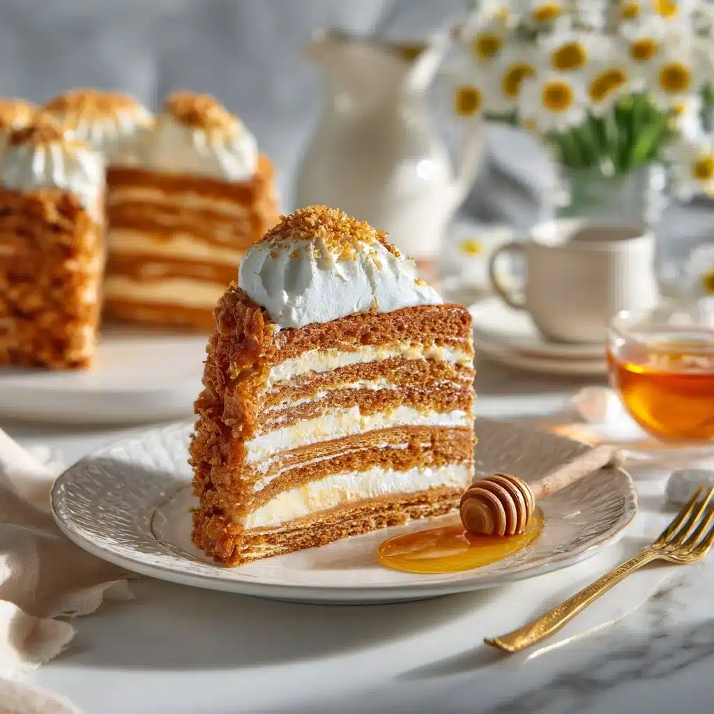 Russian Honey Cake Recipe (Medovik)