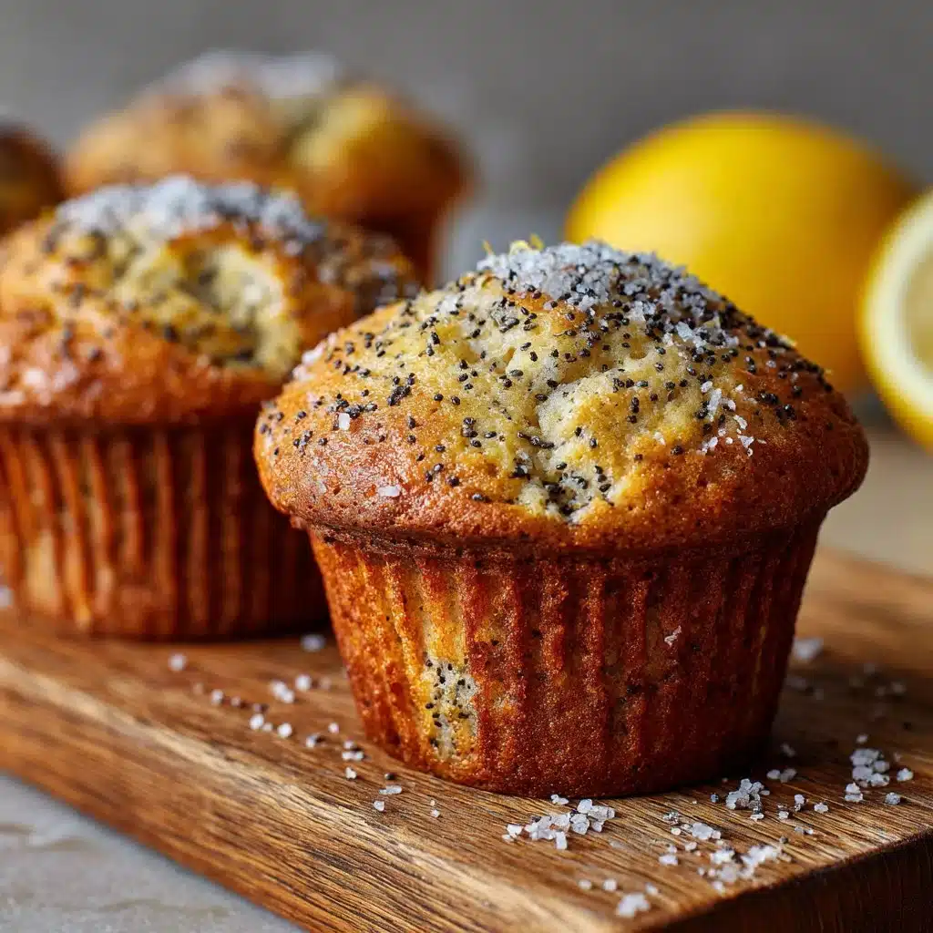 Sourdough Lemon Poppy Seed Muffins