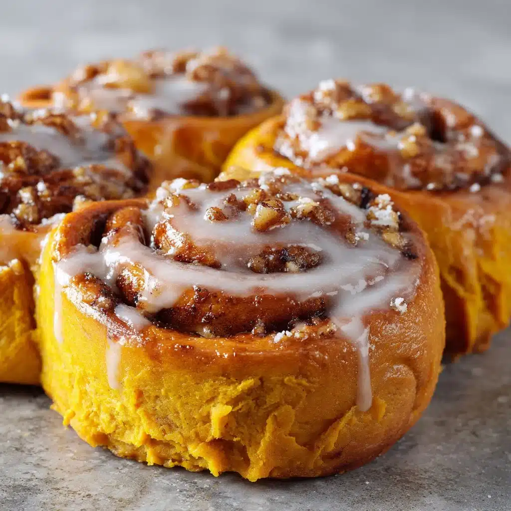 Delicious sweet potato cinnamon rolls with creamy frosting