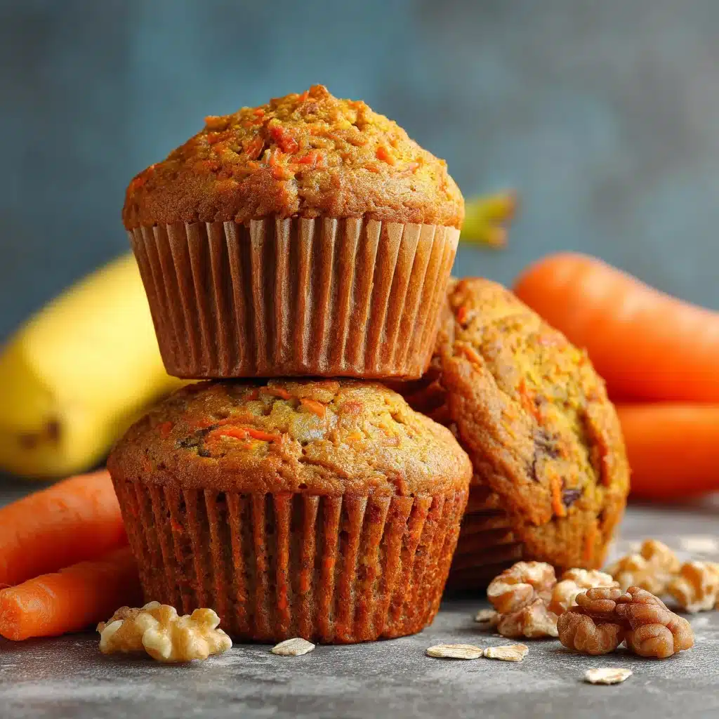 Wholesome & Fluffy Banana Carrot Muffins