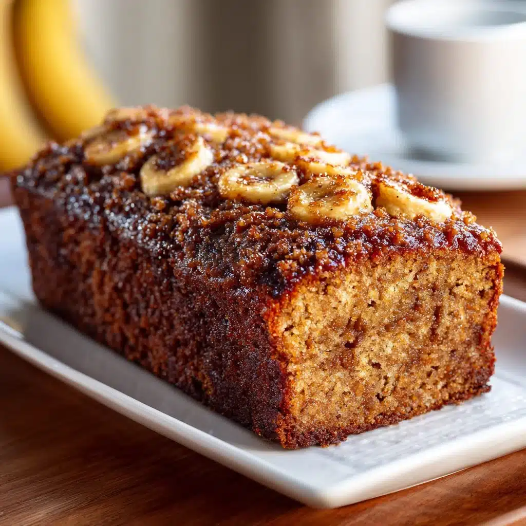 Home Page 2 Cinnamon Toast Crunch Banana Bread topped with cereal and banana slices