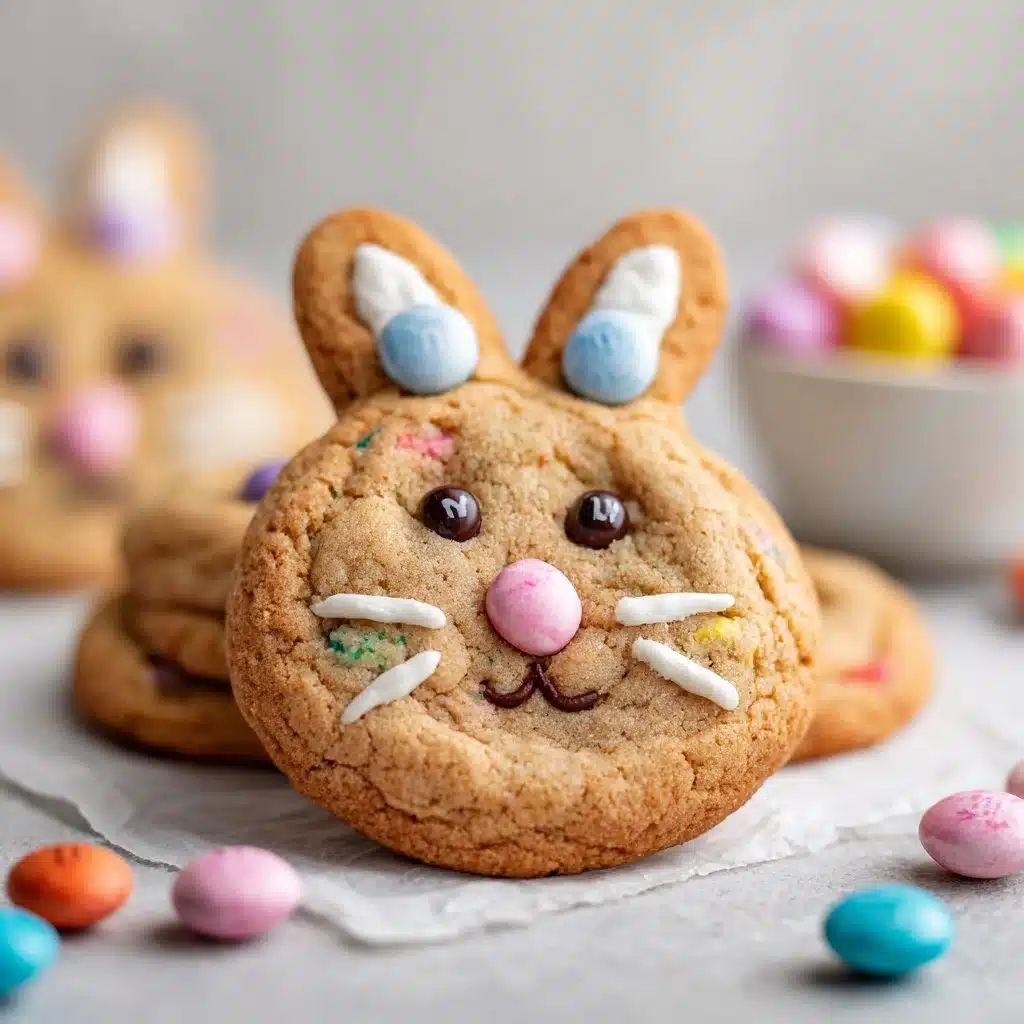 Whimsical Holiday Bunny M&M Cookies 4 Easter Bunny M&M Cookies