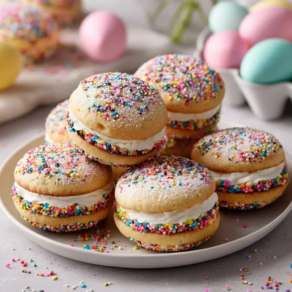 Easy Holiday Sprinkle Whoopie Pies Recipe 4 Easy Easter Sprinkle Whoopie Pies Recipe