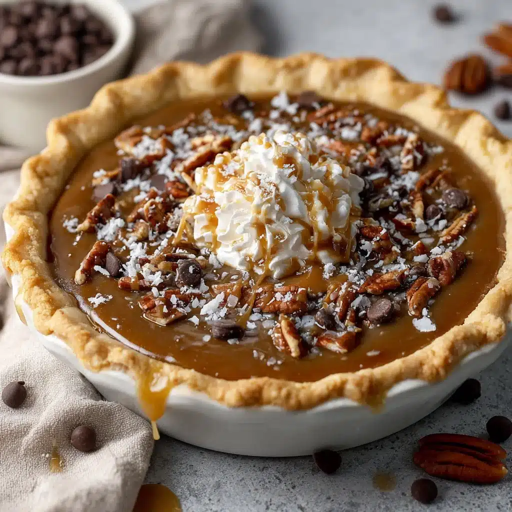 Gooey Caramel Chocolate Pie - Easy Dessert Recipe 4 Gooey Caramel Chocolate Pie - Easy Dessert Recipe