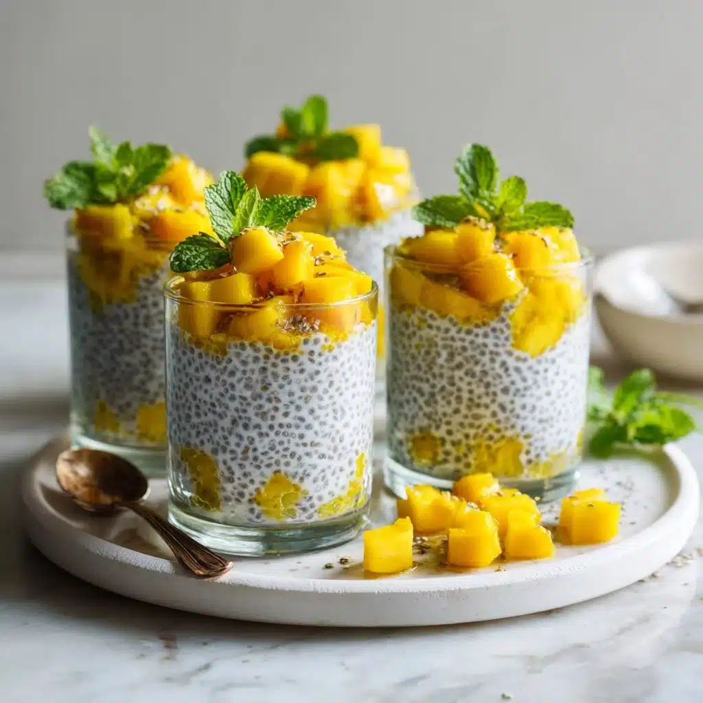Homemade Mango Chia Pudding Cups