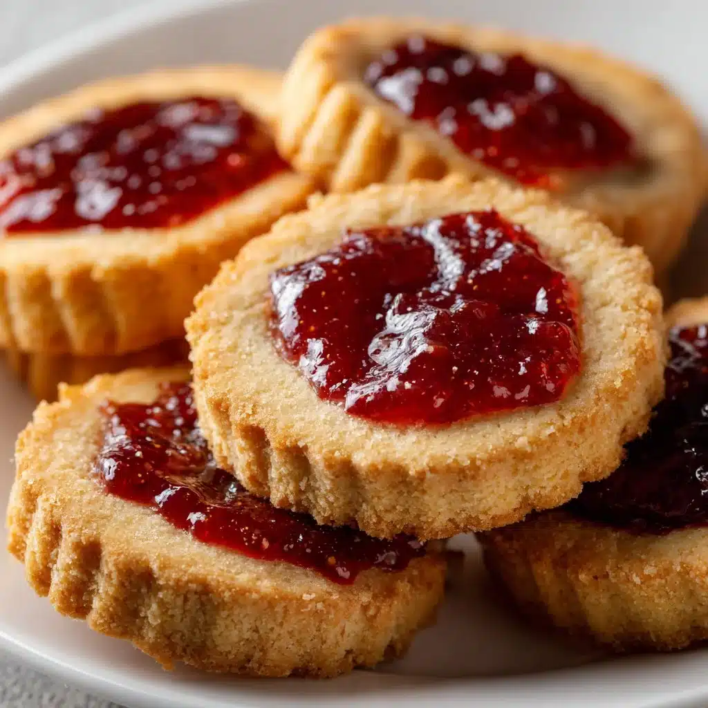Home Page 3 Delicious jam and buttered toast cookies arranged on a plate