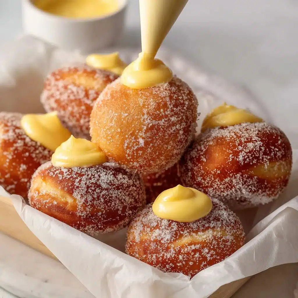 Vanilla Cream Filled Donuts