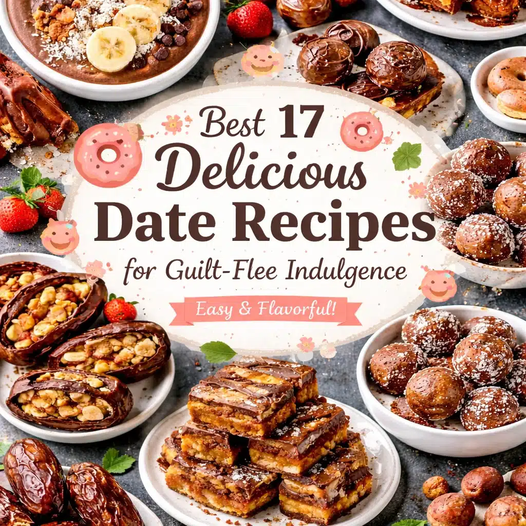 Delicious date recipes for healthy, guilt-free snacks and desserts.