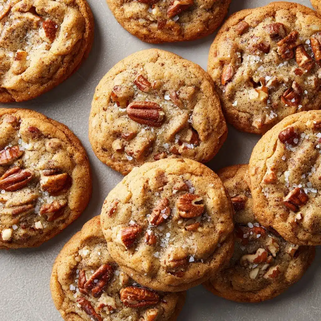 Delicious Brown Butter Pecan Toffee Cookies on a serving plate