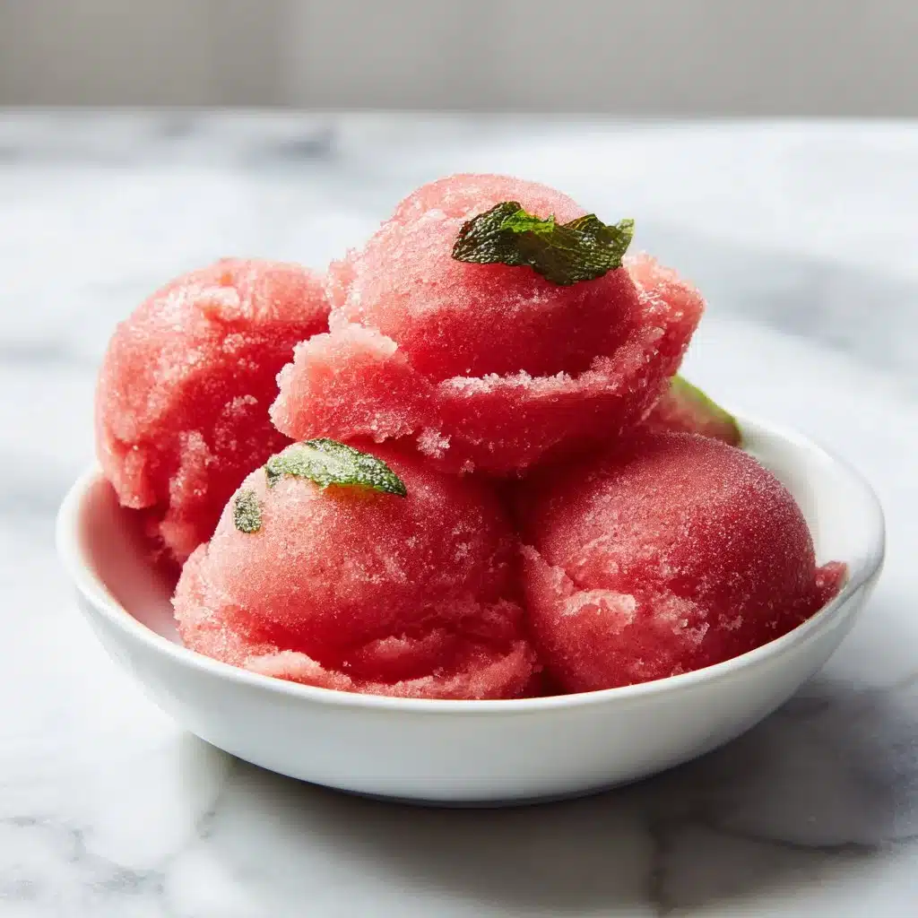Frozen 2-Ingredient Watermelon Sorbet