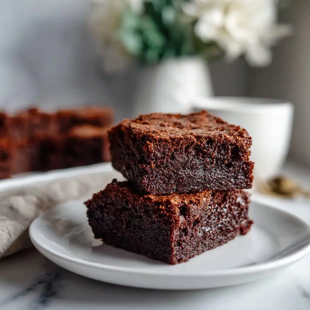 Fudgy Flourless Date Brownies