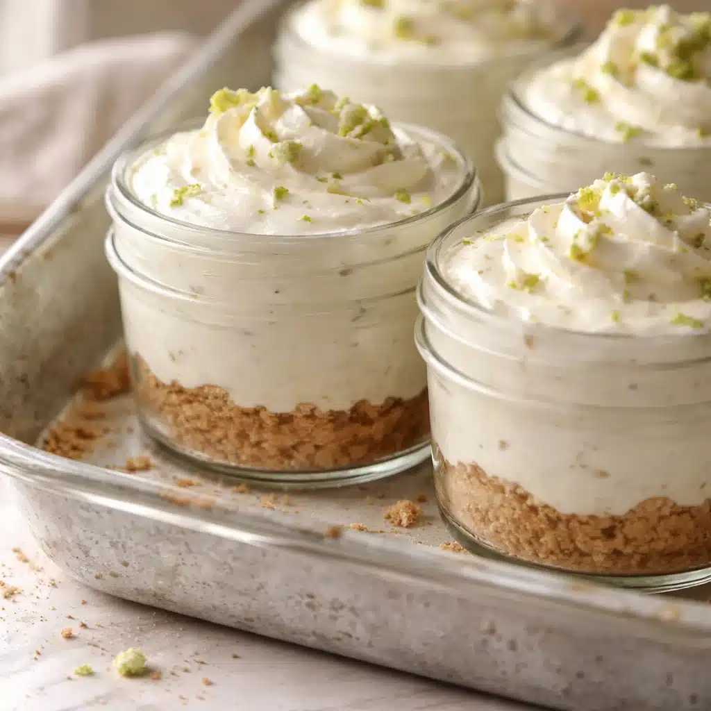 Key Lime Pie Mason Jar Desserts (no bake) 4 Key Lime Pie Mason Jar Desserts (no bake)