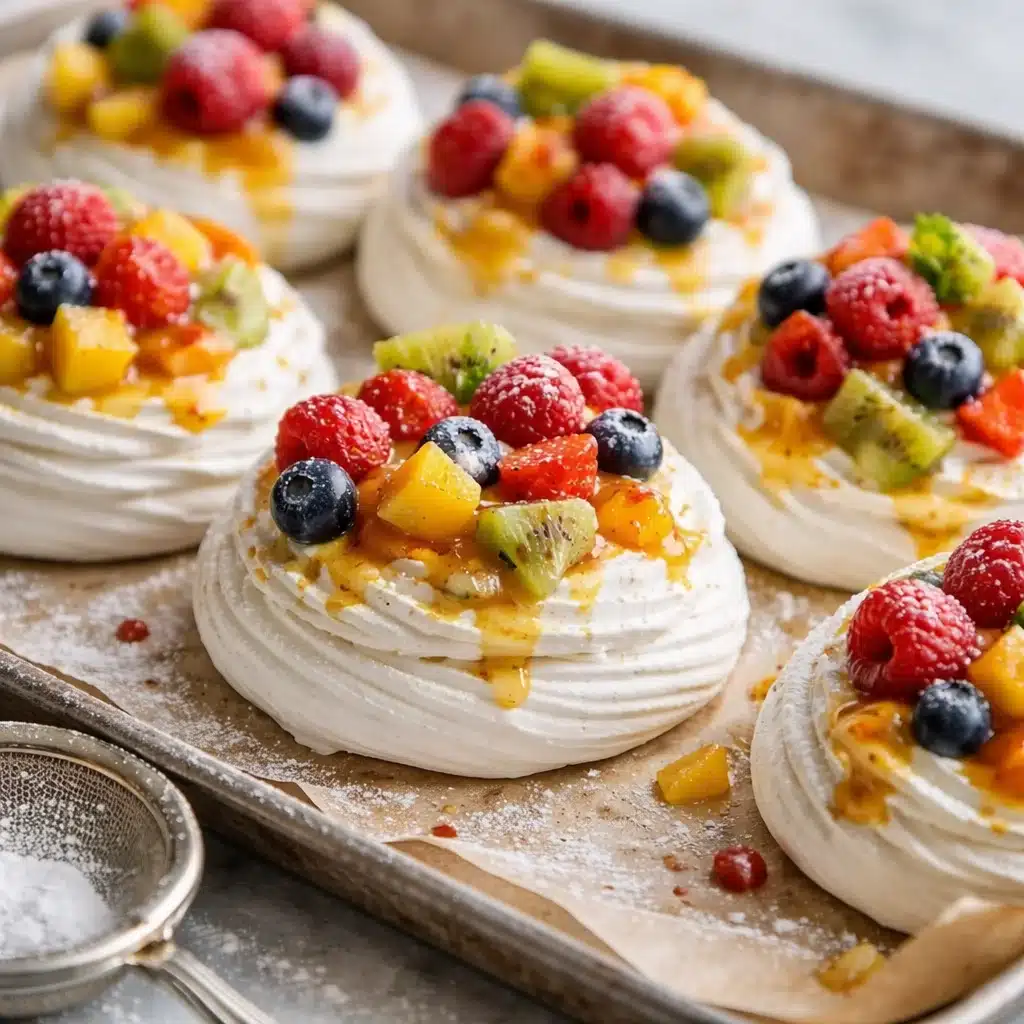 Mini Pavlovas with Fresh Fruit and Cream Recipe