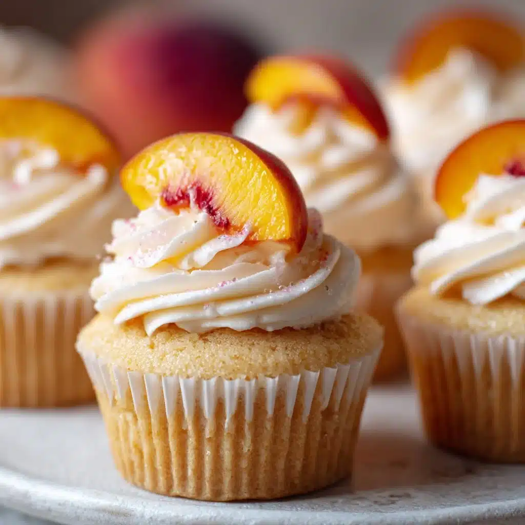 Peach Bellini Cupcakes