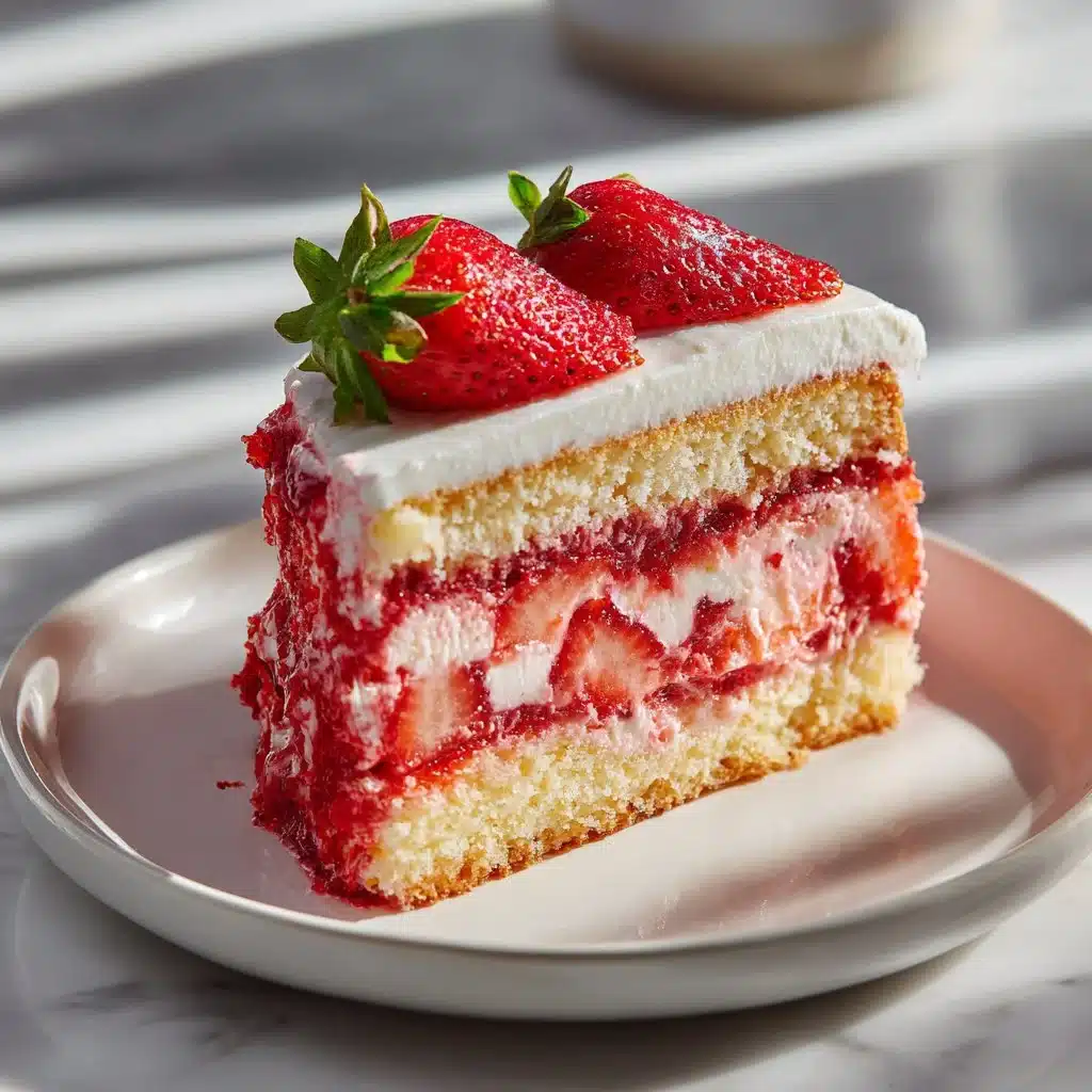 Small Batch Strawberry Cake