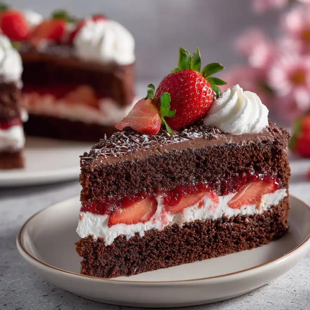 Strawberry Chocolate Cake