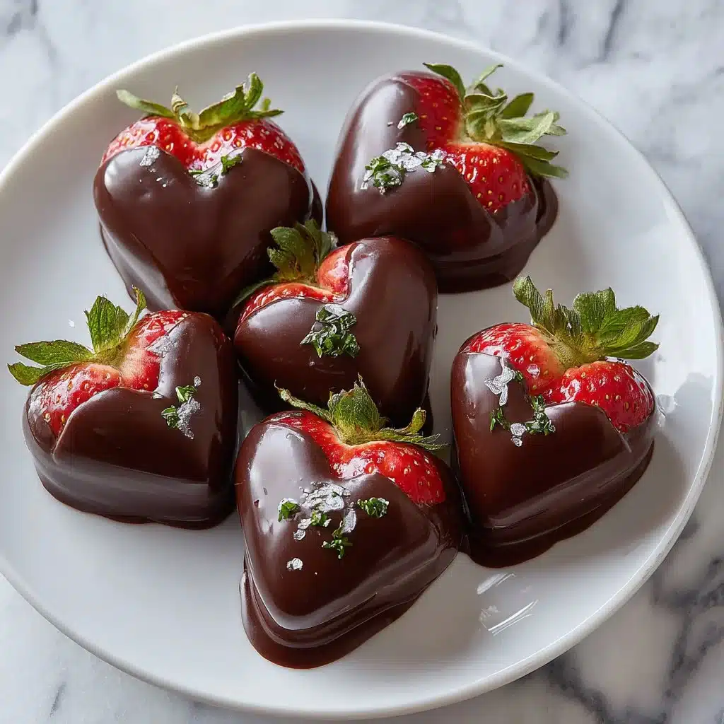 Strawberry Filled Chocolate Hearts