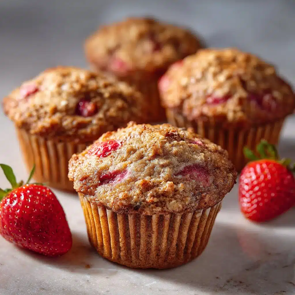 Wholesome Strawberry Oatmeal Muffins 4 Strawberry Oatmeal Muffins