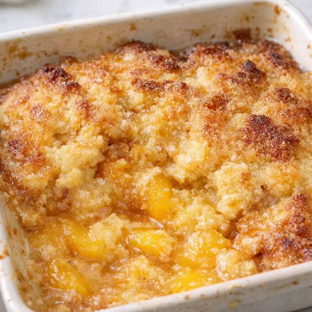 3 Ingredient Peach Cobbler