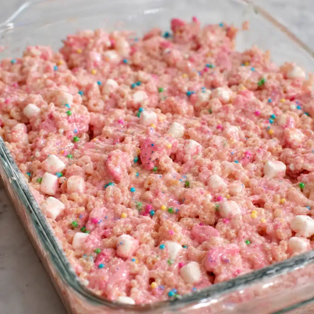 Circus Animal Cookie Rice Krispie Treats