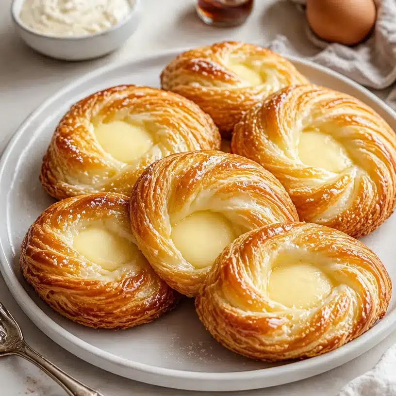 Deliciously flaky Cheese Danish pastry with creamy filling
