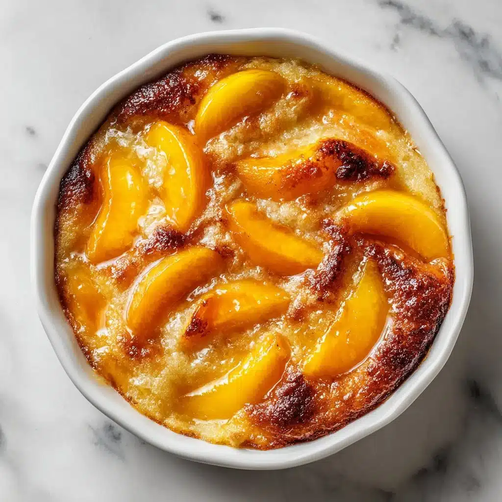 Easy Peach Cobbler with Canned Peaches