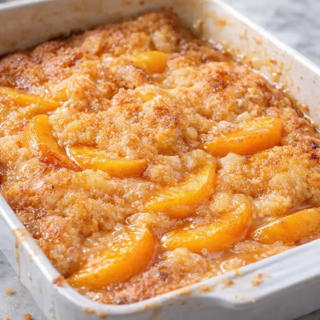 Easy Peach Cobbler with Canned Peaches