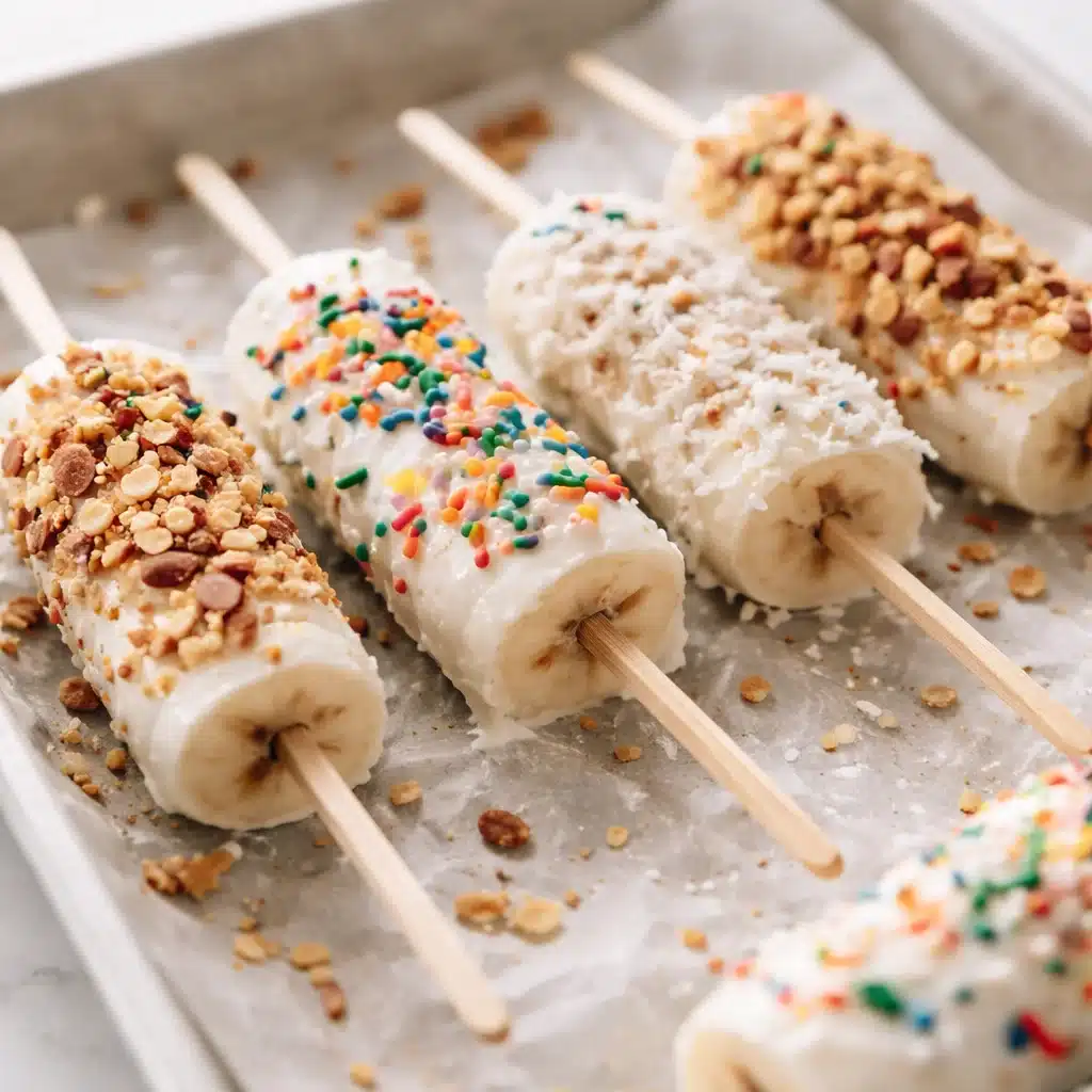 Frozen Yogurt Banana Pops