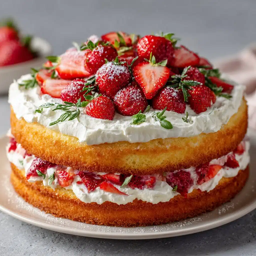 Gluten Free Strawberry Shortcake Cake 4 Gluten Free Strawberry Shortcake Cake