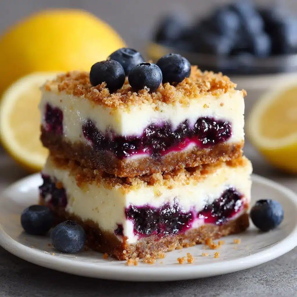 Lemon Blueberry Cheesecake Bars