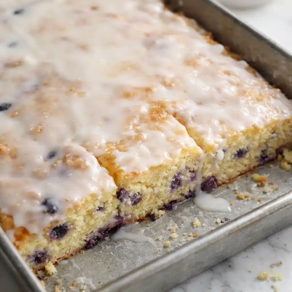 Lemon Blueberry Sheet Cake