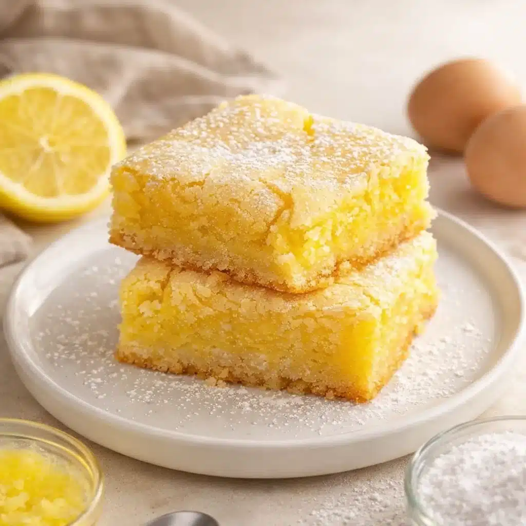 Delicious lemon brownies with a soft texture and zesty lemon flavor.