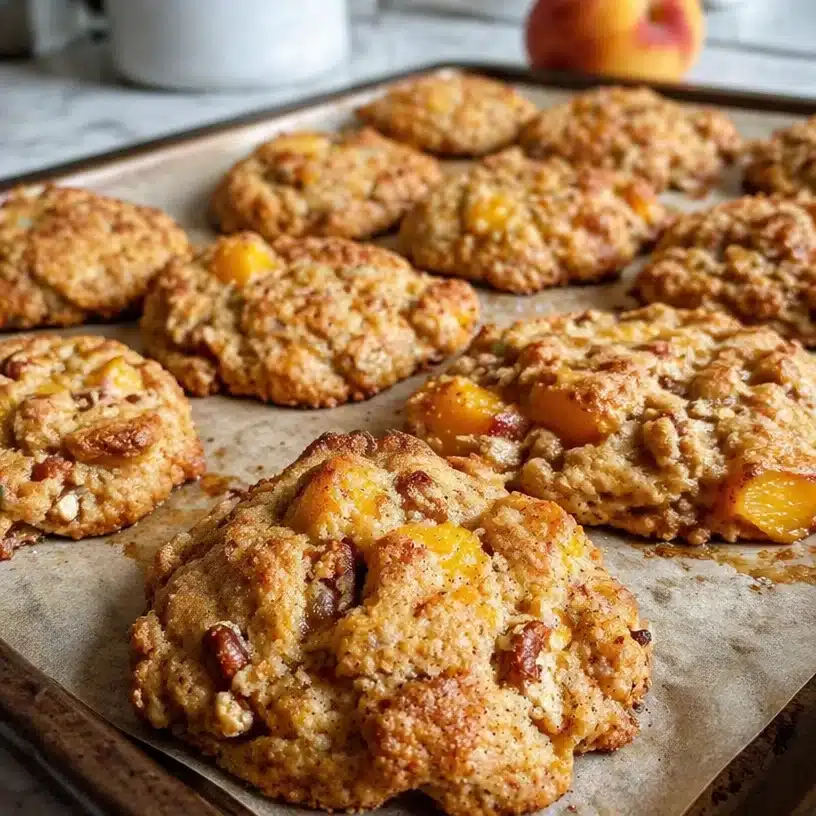Peach Cobbler Cookies