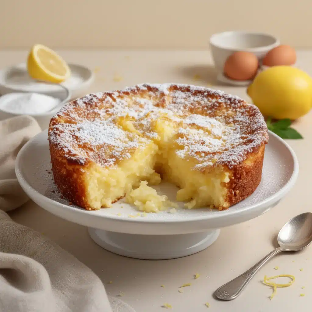 Quick and easy lemon dessert served in a bowl with fresh lemon slices