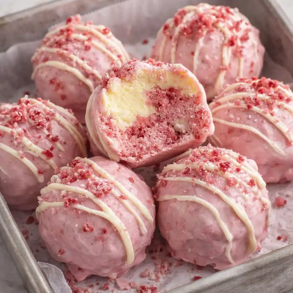 Strawberry Shortcake Truffles Recipe 4 Strawberry Shortcake Truffles